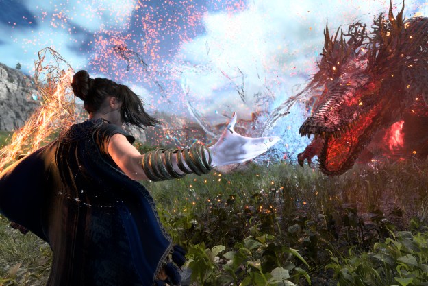 Frey prepares spells to attack a creature in Forspoken.