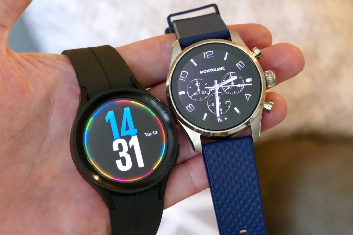 The Galaxy Watch 5 Pro and the Montblanc Summit 5.