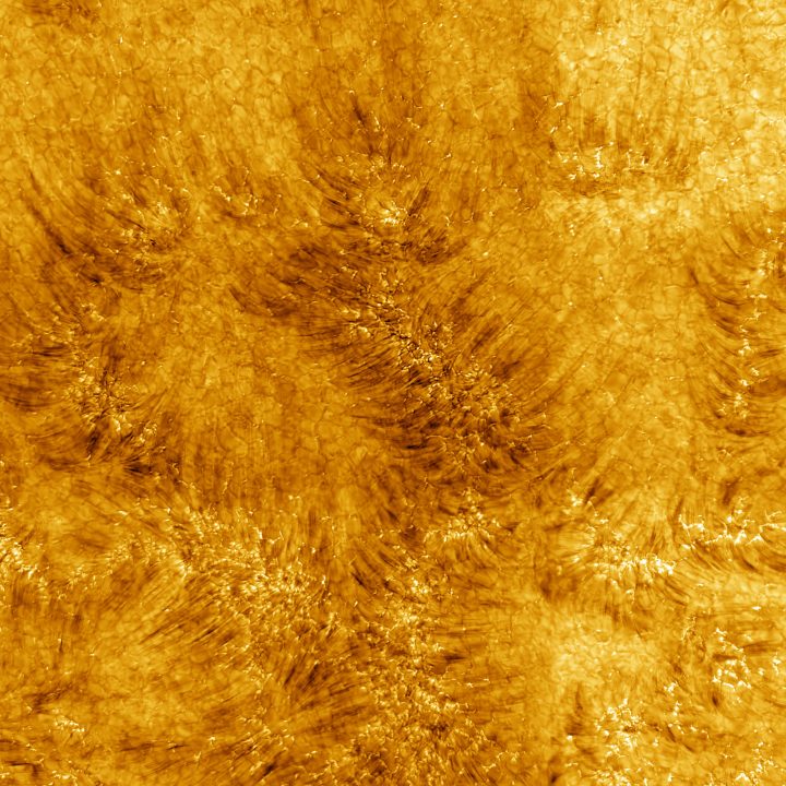 The first images of the chromosphere – the area of the Sun’s atmosphere above the surface .