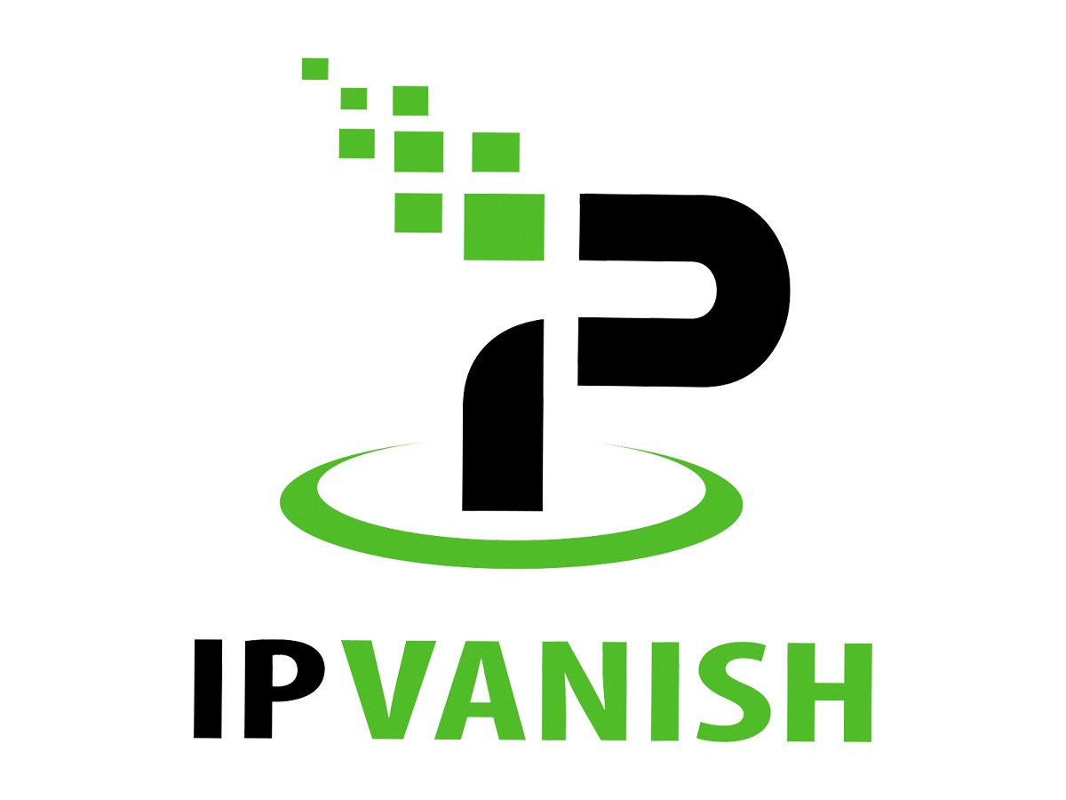 O logotipo IPVanish contra um fundo branco.