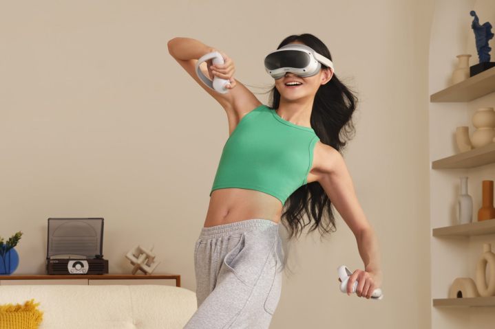 Pico 4 VR headset includes fitness tracking.