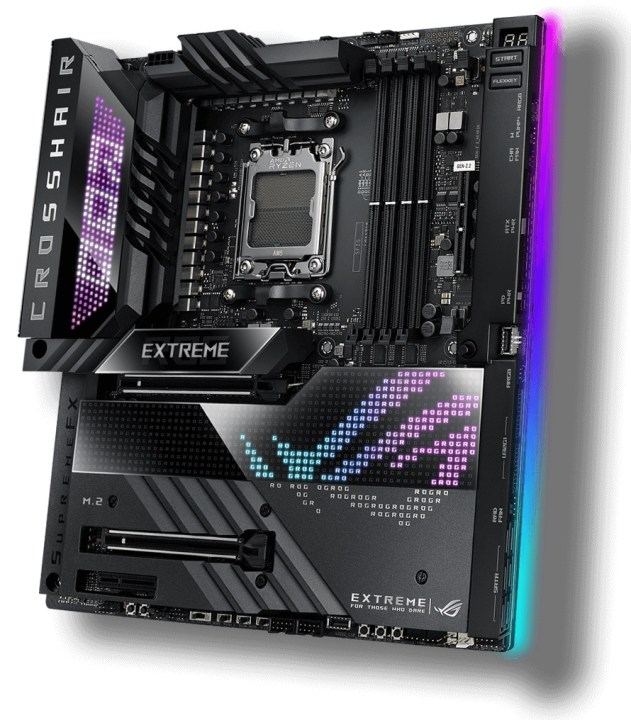 Asus ROG Crosshair X670E Extreme motherboard.
