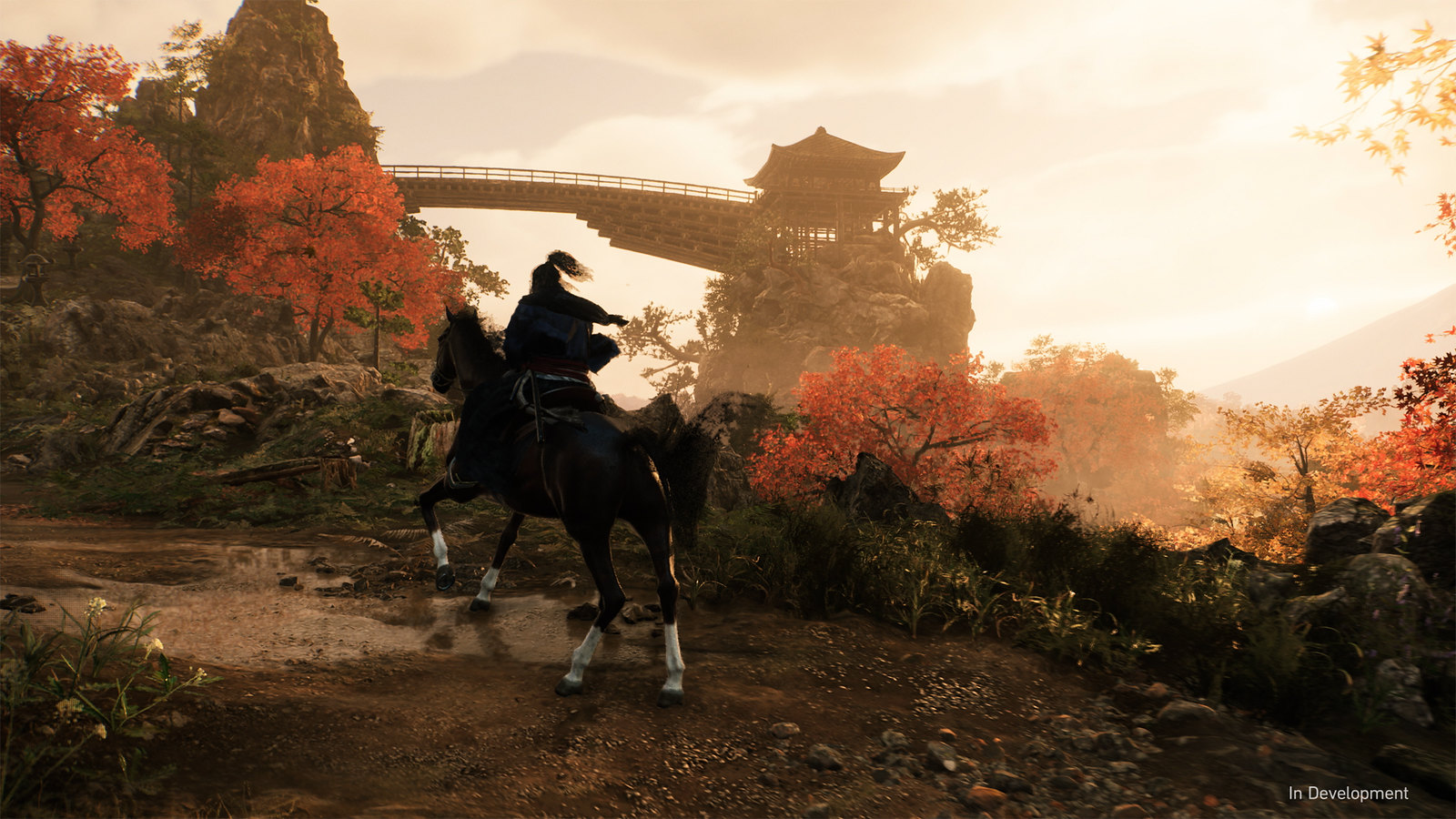 Horse riding in Rise of the Ronin.