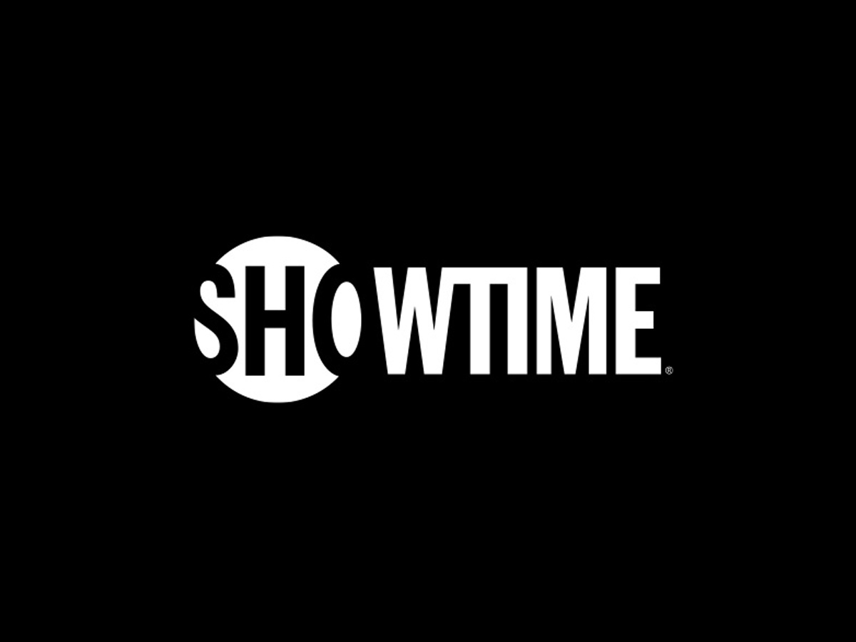 O logotipo da Showtime contra um fundo preto.