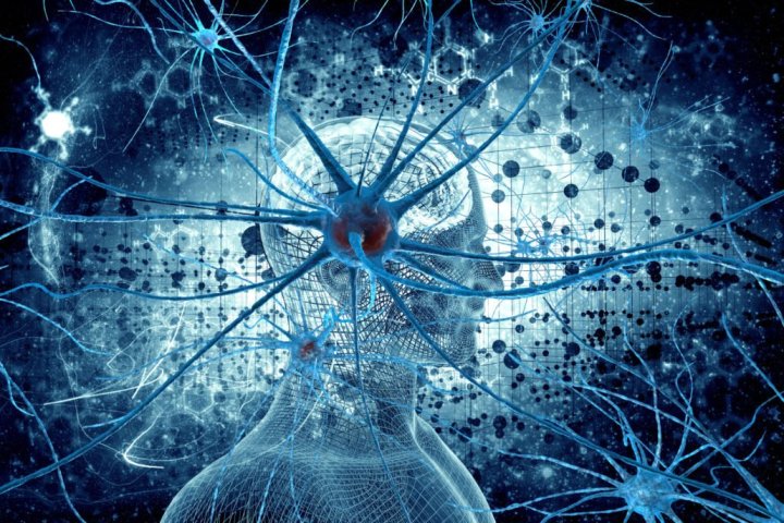 image depicting AI, with neurons branching out from humanoid head
