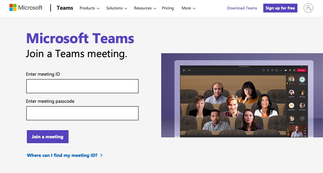 Microsoft Teams ekran görüntüsü.