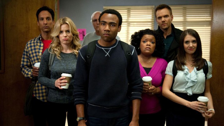 Troy and the gang on Community.