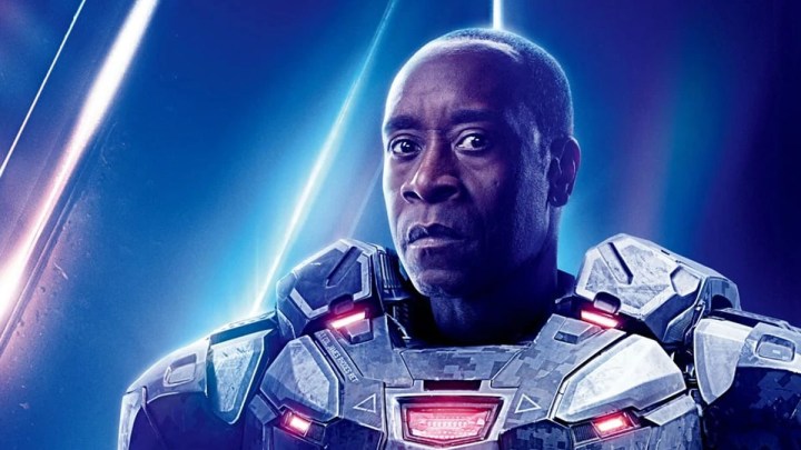 Don Cheadle as War Machine in a poster for "Avengers: Endgame."