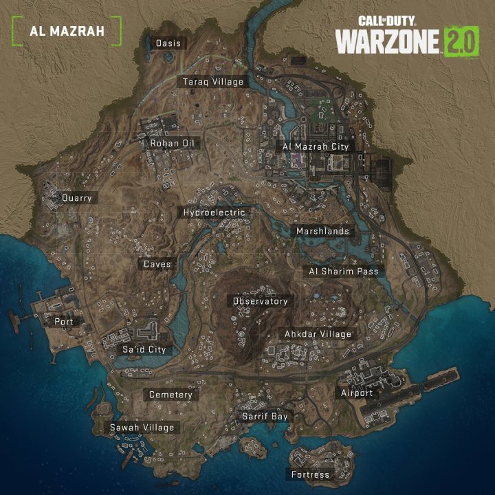 Al Mazrah en Call of Duty: Warzone 2.0.