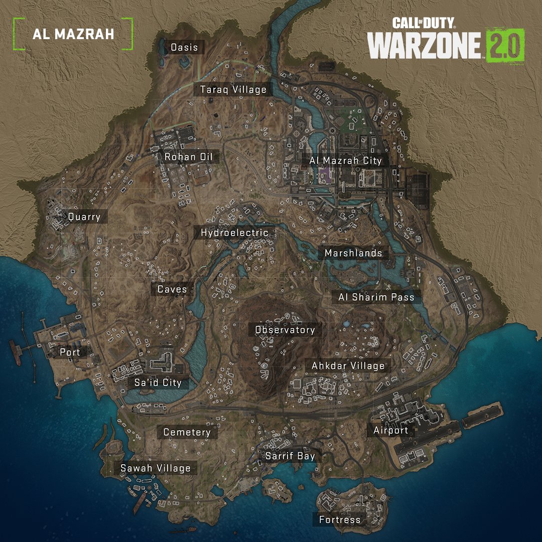 Al Mazrah em Call of Duty: Warzone 2.0.