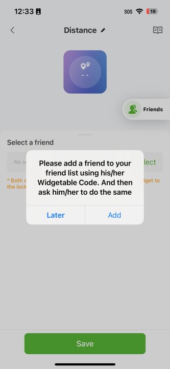 como usar o widget de distância distante ios 16 iphone widgetable friends 2
