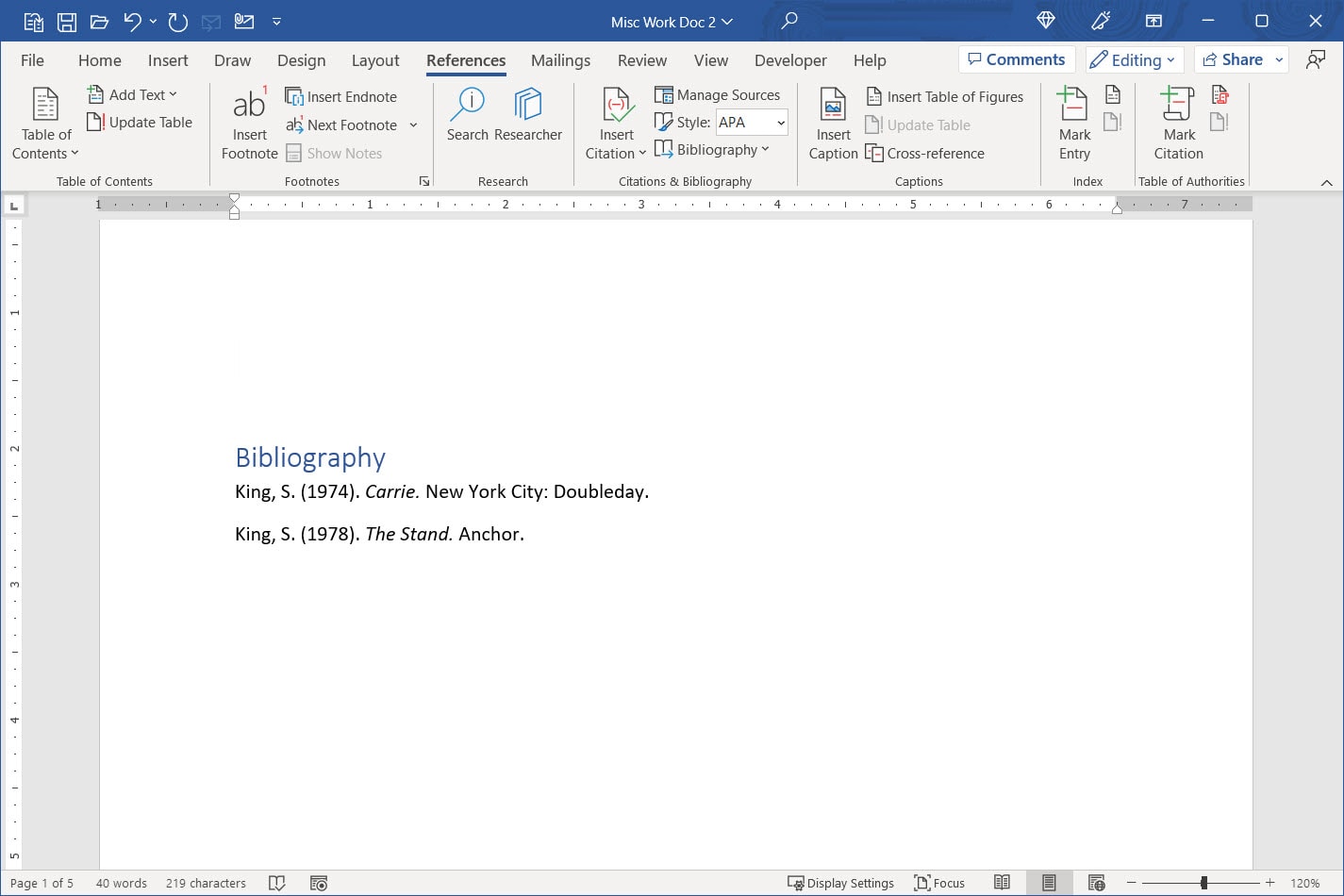 Как создать библиографию в Word на Windows и Mac