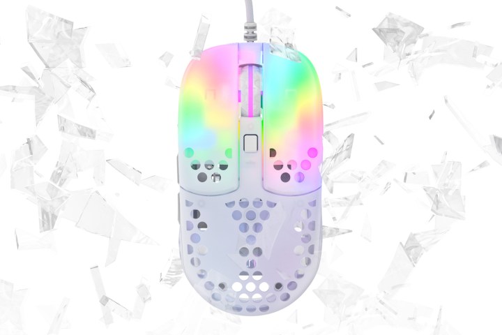 Product image of the Xtrfy MZ1 gaming mouse in white.