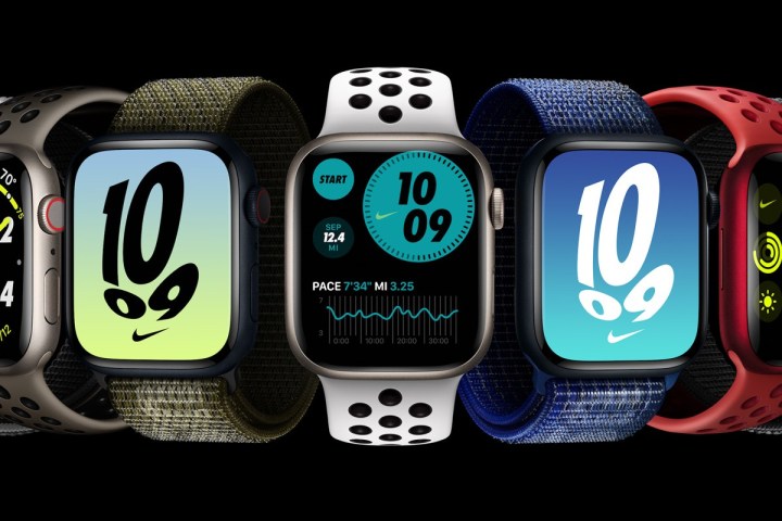 Opsi tali jam Nike untuk Apple Watch Series 8.