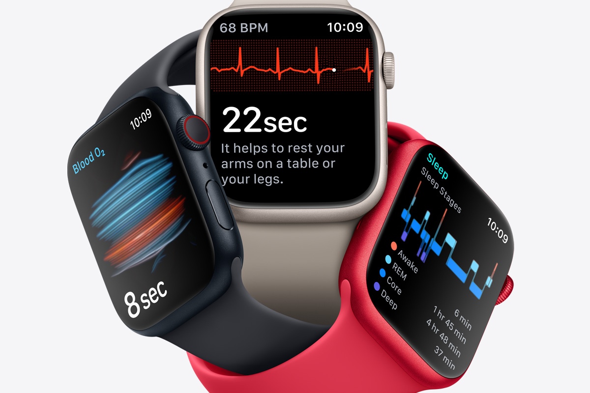 Funciones clave de salud del Apple Watch Series 8.