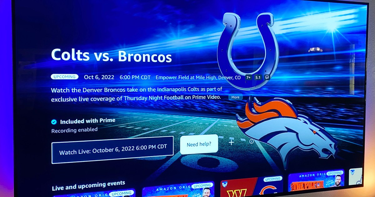 How to watch Indianapolis Colts vs. Denver Broncos on Thursday