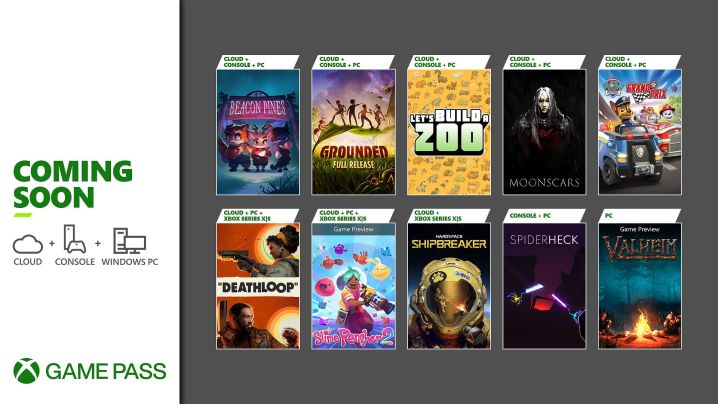A wall of games coming to xbox.