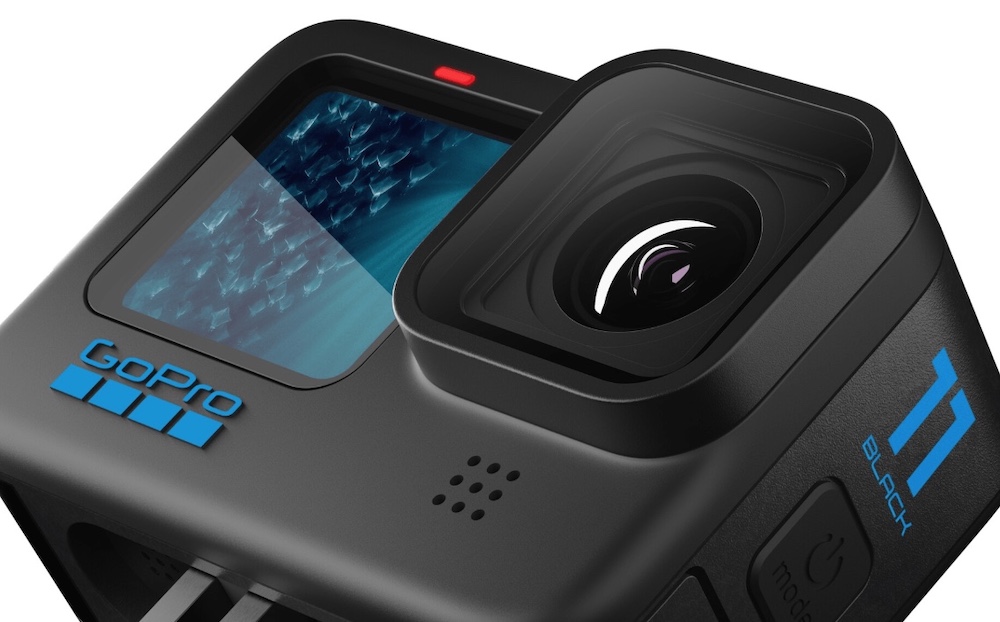 Como pode ser a câmera de ação Hero 11 Black, ainda a ser anunciada da GoPro.