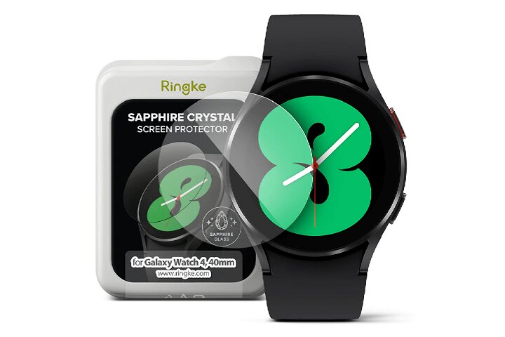 محافظ شیشه کریستالی Ringke Sapphire برای Galaxy Watch 4.