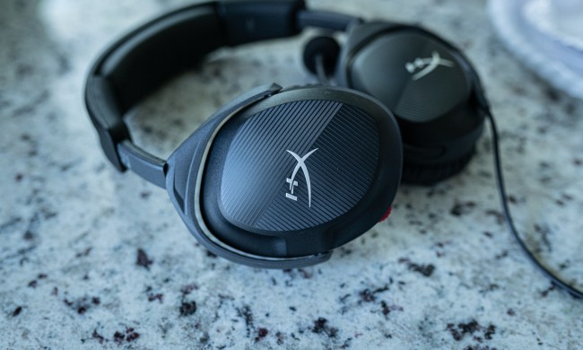 HyperX Cloud Stinger 2 headset sitting on a countertop.