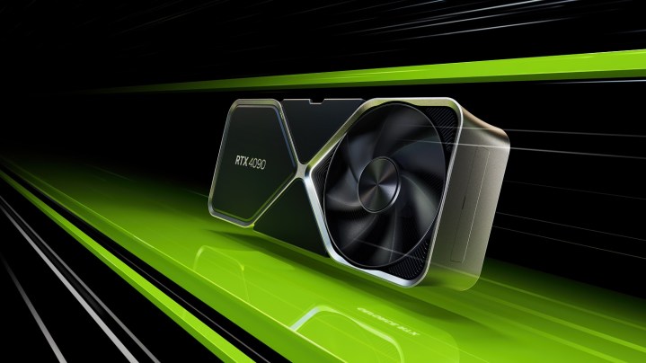 The RTX 4090 among green stripes.