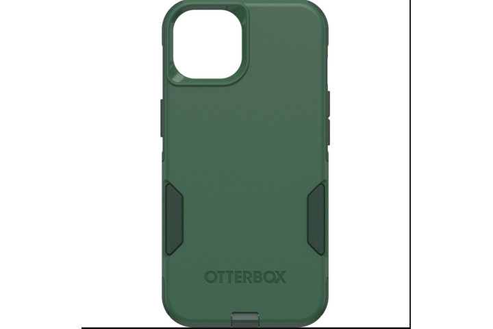 Otterbox Commuter Series Antimicrobial Case for the iPhone 14 in Pine Green.