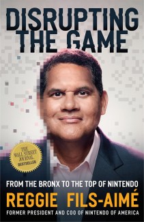 A capa do livro Disrupting the Game, com uma foto do autor Reggie.