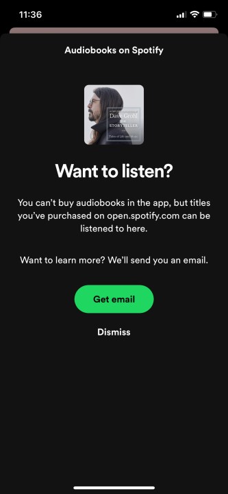 نحوه استفاده از کتاب های صوتی Spotify audiobook6