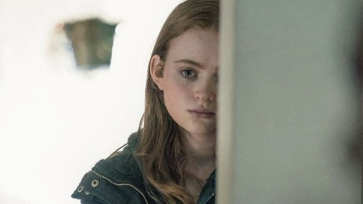 Sadie Sink watches on The Whale.