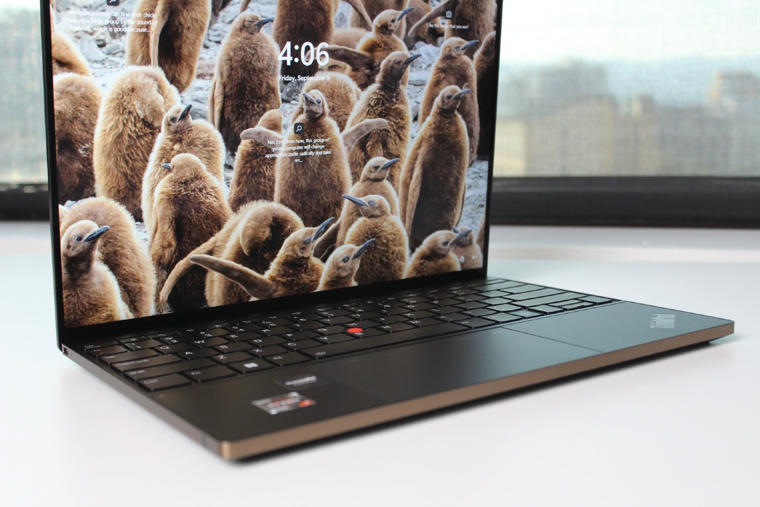 The screen of the ThinkPad Z13.