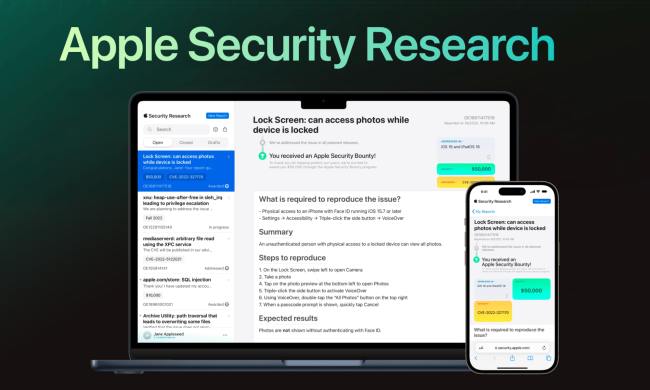 Apple Seurity Research website has resources for bug bounty hunters.