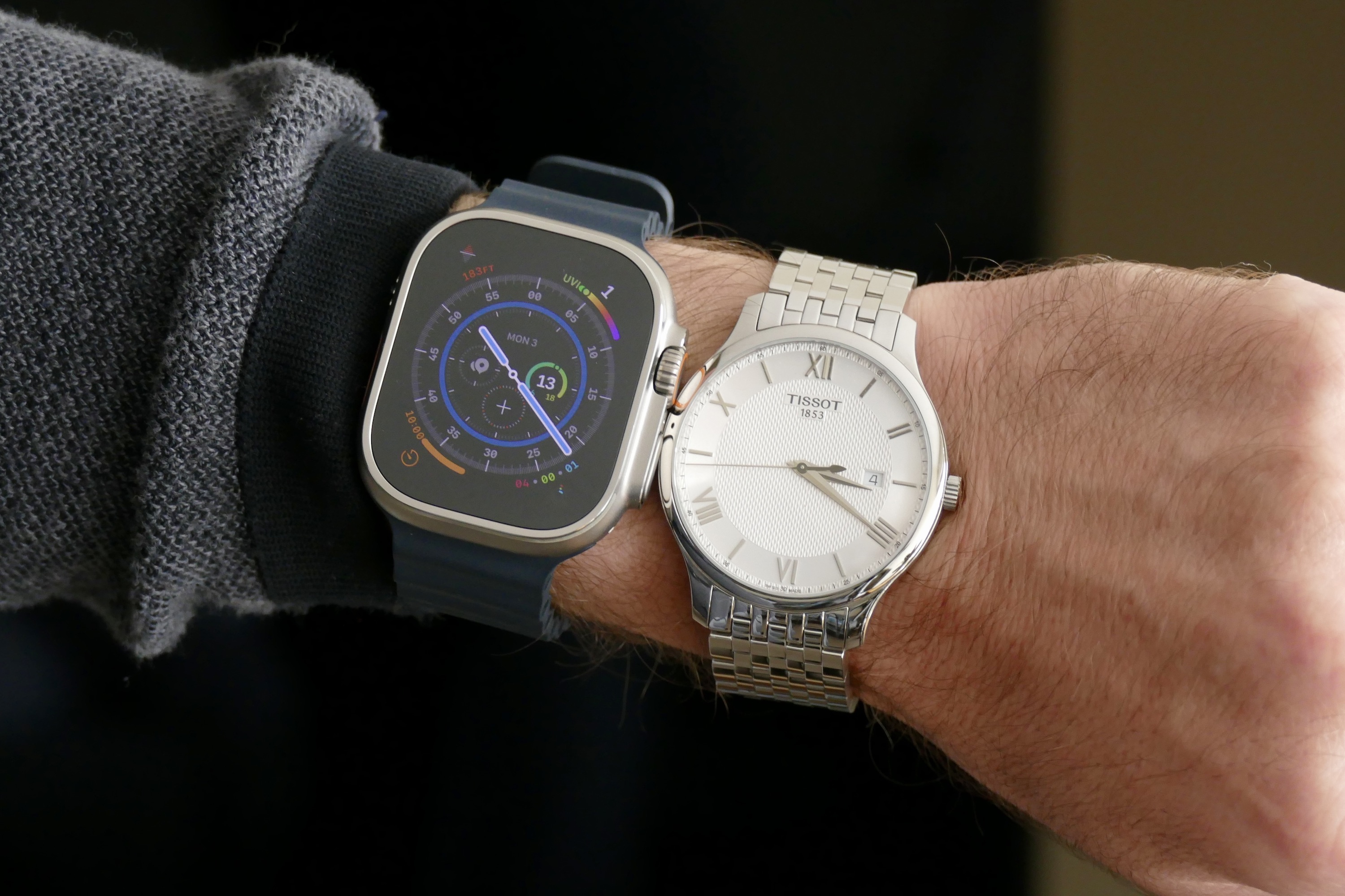 The Apple Watch Ultra and Tissot Tradition.