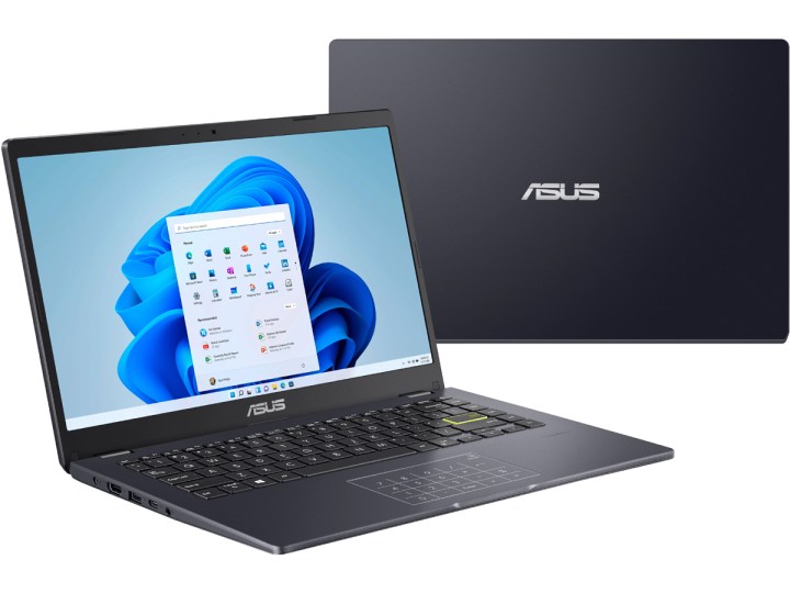 Two angles of the Asus E410 Laptop.