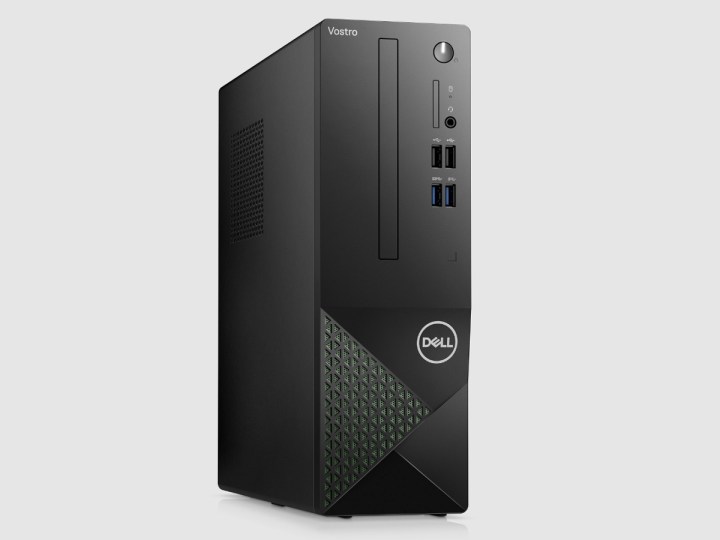 The Dell Vostro Small Form Factor Desktop PC on a gray background.