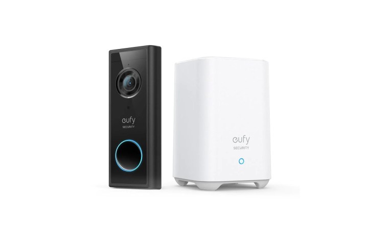 The eufy Video Doorbell 2K with both parts displayed.