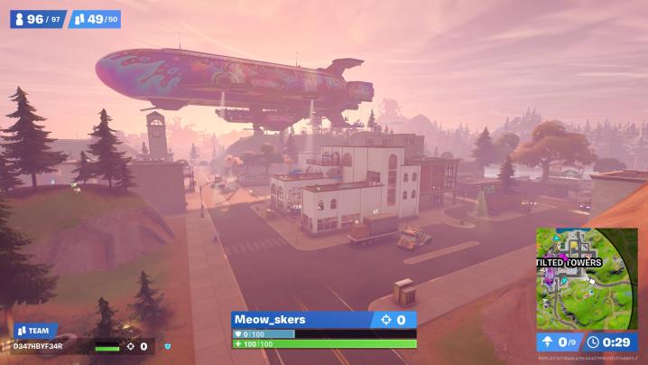 Tilted Towers in Fortnite.
