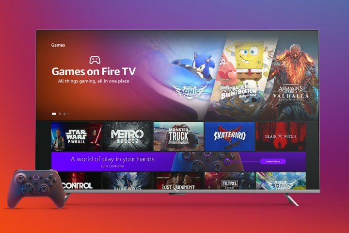 Home screen for Games on Fire TV