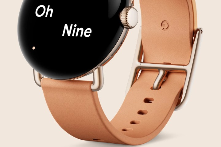 Google Pixel Watch Two-Tone Leather Band.