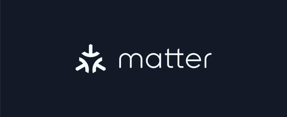The Matter logo on a black background.