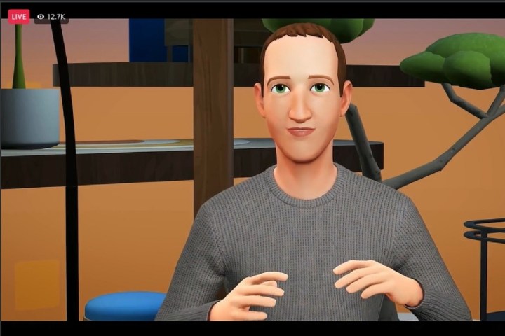 A Meta Connect 2022 screenshot showing Mark Zuckerberg avatar.