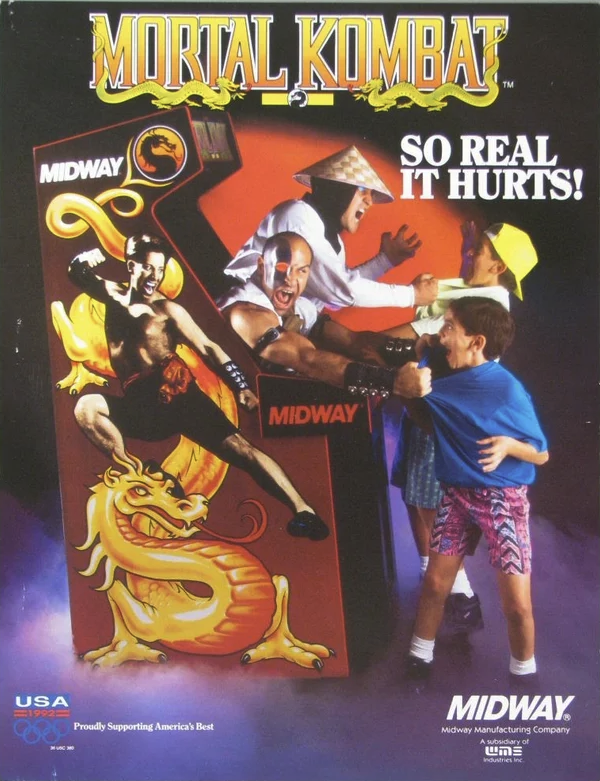 Mortal Kombat 4 1990s Video Game Print Advertisement 1998