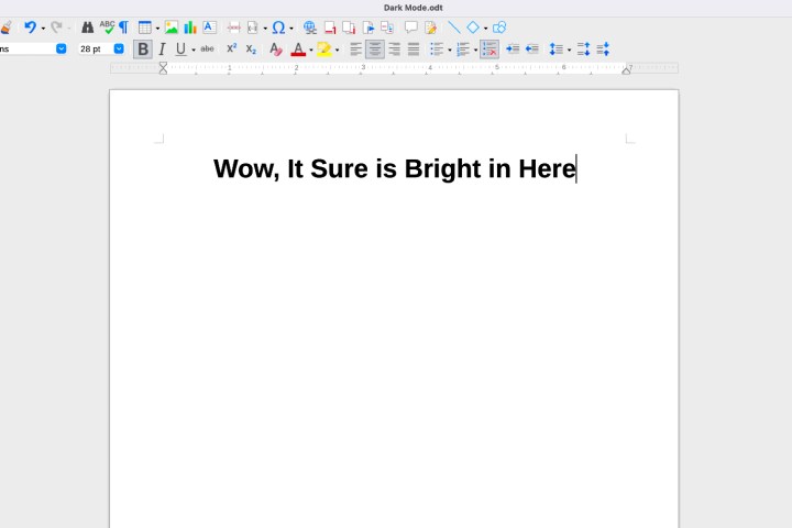Cómo obtener el modo oscuro con LibreOffice