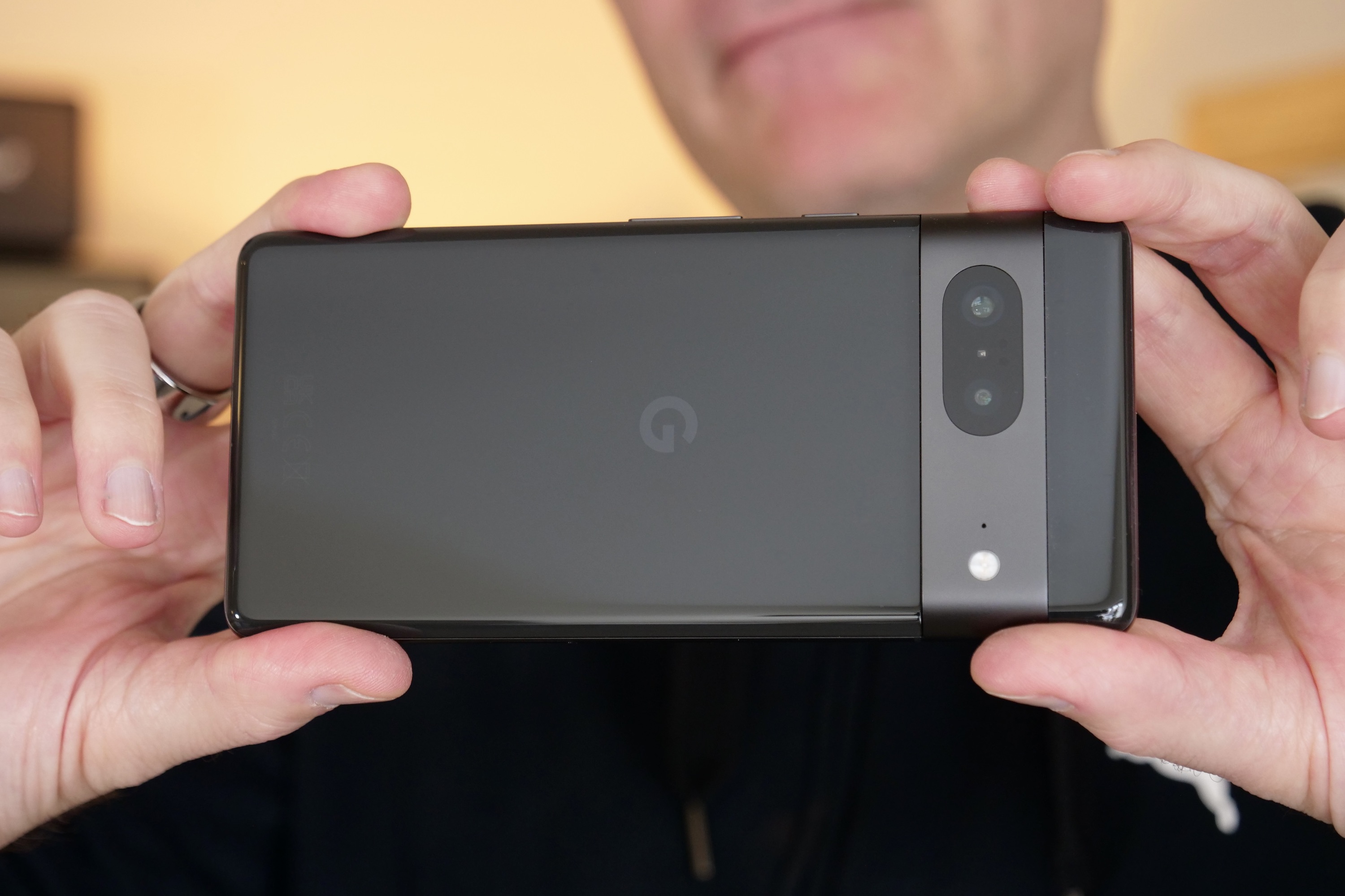 google pixel 7 review held as camera