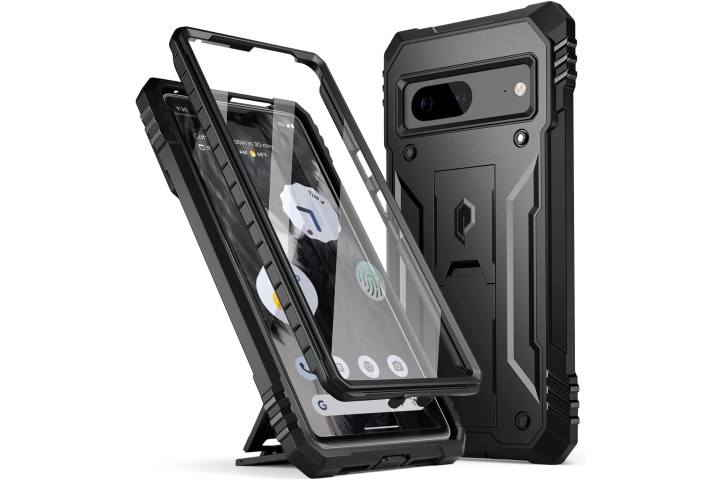 Poetic Revolution Series Case for Google Pixel 7 front, back, and front covers.