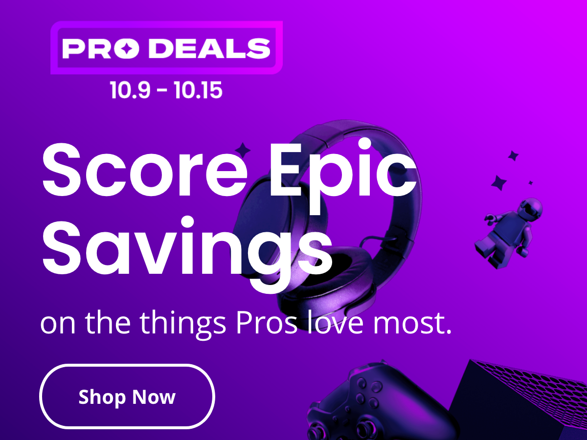 Promoción de ahorros épicos de GameStop Pro Days.