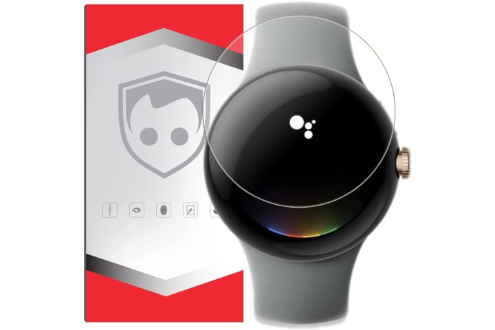 spectre shield screen protector with watch and box.
