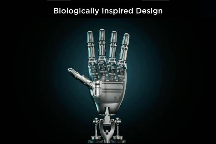 Tesla's Optimus hand design is biologically-inspired.