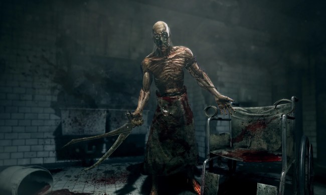 The deranged doctor gets ready to mutilate someone in Outlast