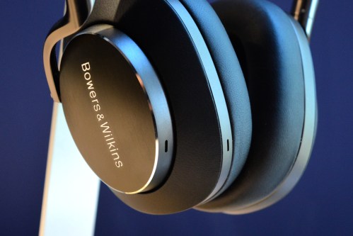 Bowers & Wilkins Px8 earcup close-up.