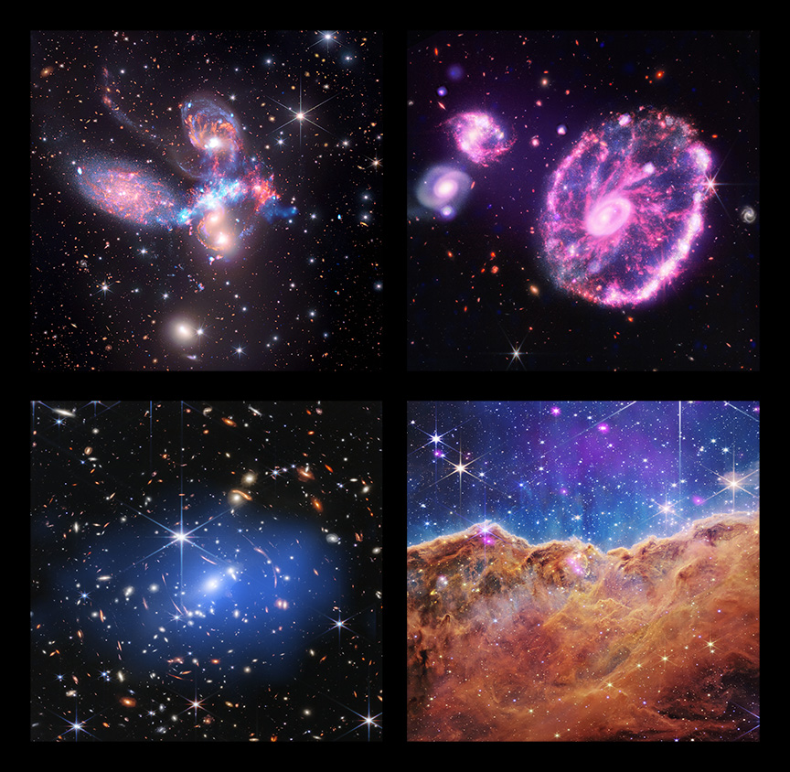 X-ray data from Chandra gives a new view of Webb images